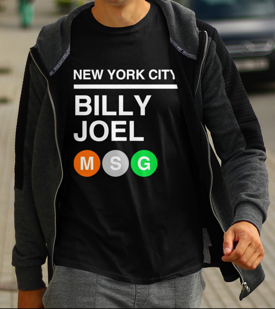 NEW YORK CITY BILLY JOEL MSG Subway T-Shirt