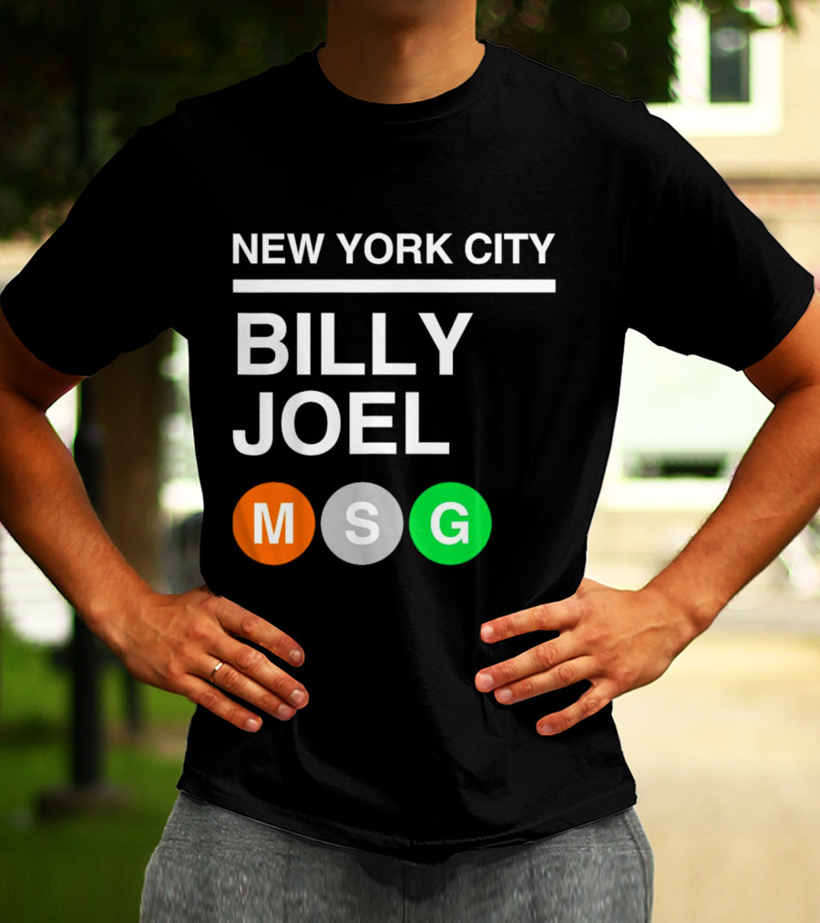 NEW YORK CITY BILLY JOEL MSG Subway T-Shirt