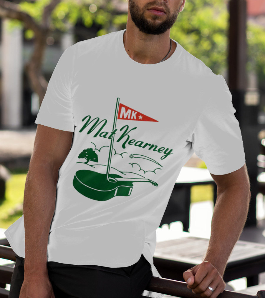 Mat Kearney MK Golf Guitar Flag T-Shirt