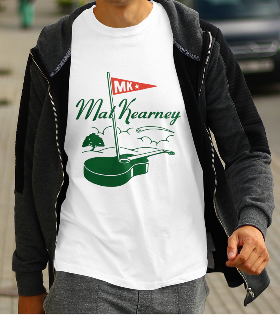 Mat Kearney MK Golf Guitar Flag T-Shirt