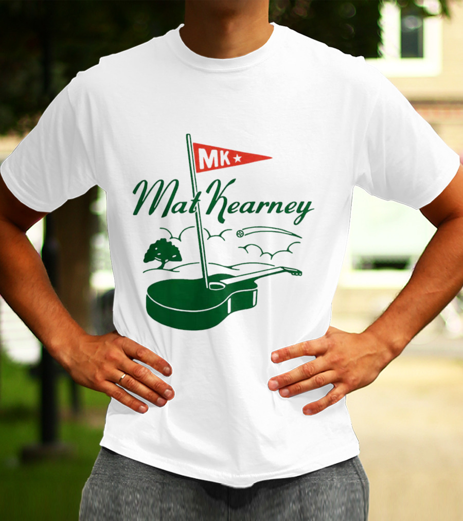 Mat Kearney MK Golf Guitar Flag T-Shirt