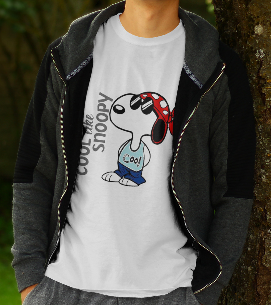 Cool Like Snoopy Sunglasses Bandana Tank Top T-Shirt