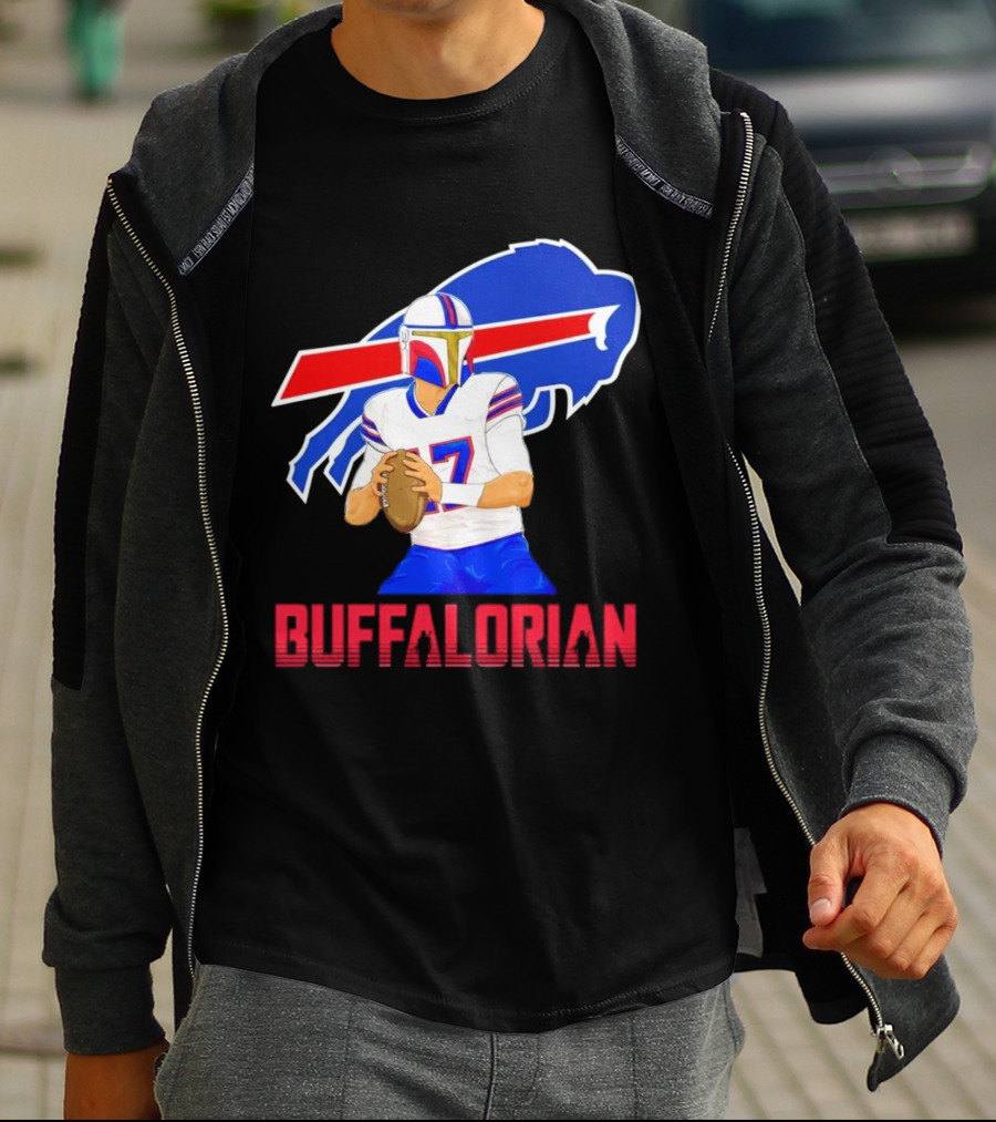 Bufflaorian Buffalo Bills Football Player With Buffalo T-Shirt