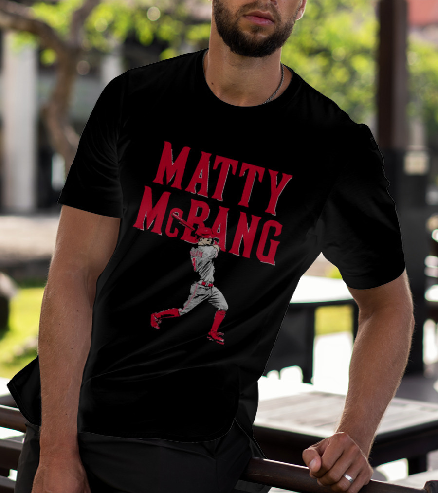 Matty McBang Matt McLain Cincinnati Reds Baseball Player T-Shirt