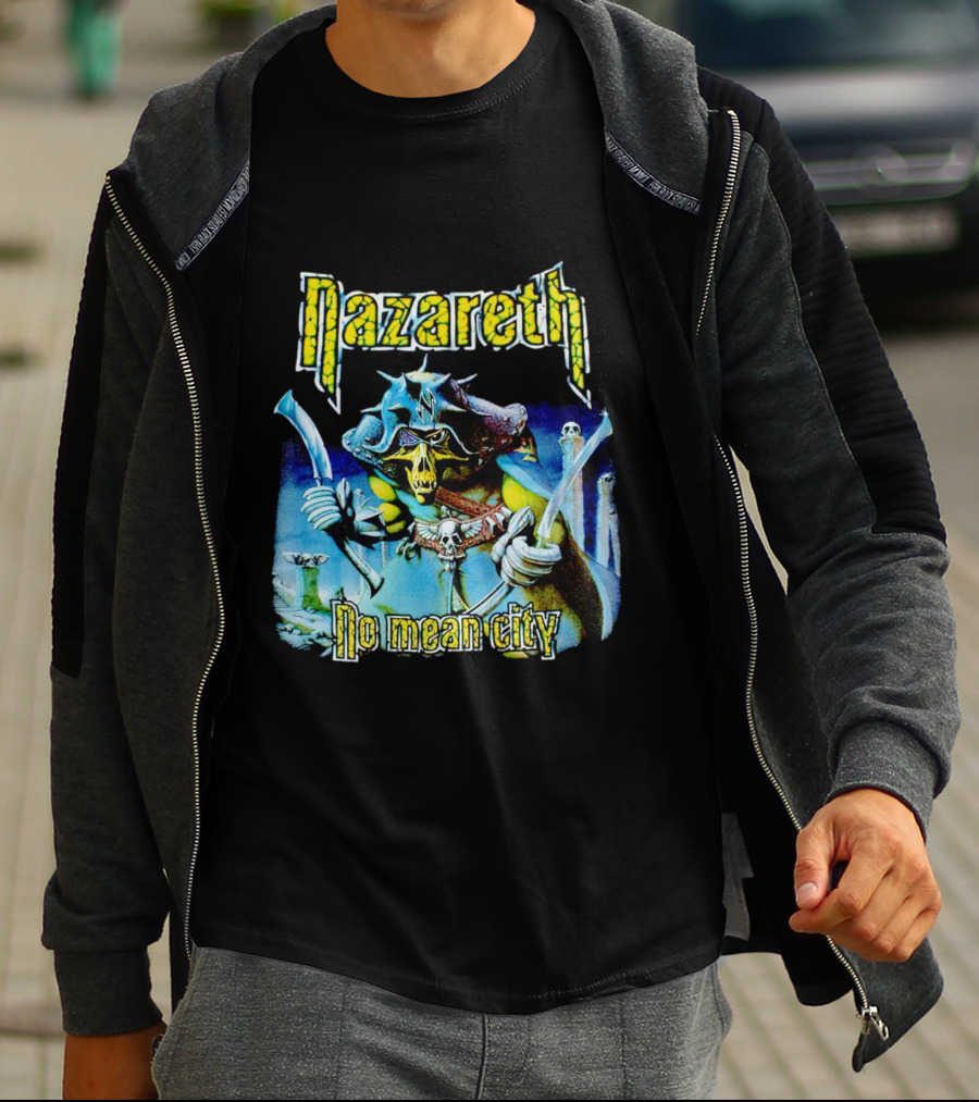 Nazareth No Mean City Skeleton Warrior T-Shirt