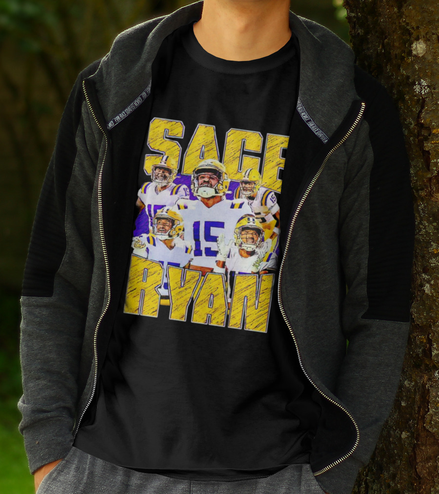 Sage Ryan LSU Tigers Football Vintage 15 T-Shirt