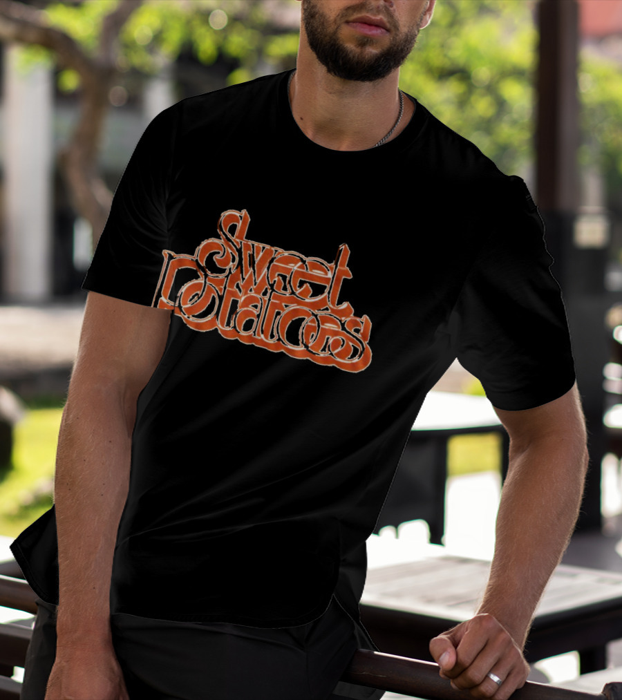 Sweet Potatoes Groovy Vintage Style Typography T-Shirt