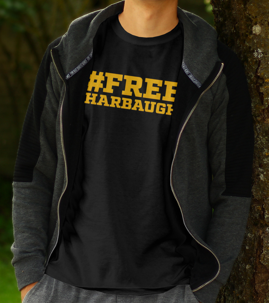 Free Harbaugh Sports Team Support T-Shirt