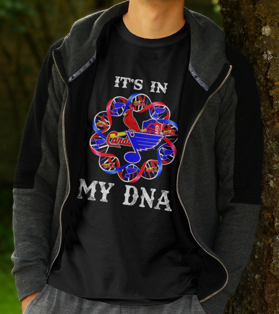 It's In My DNA St Louis City SC Cardinals Blues T-Shirt