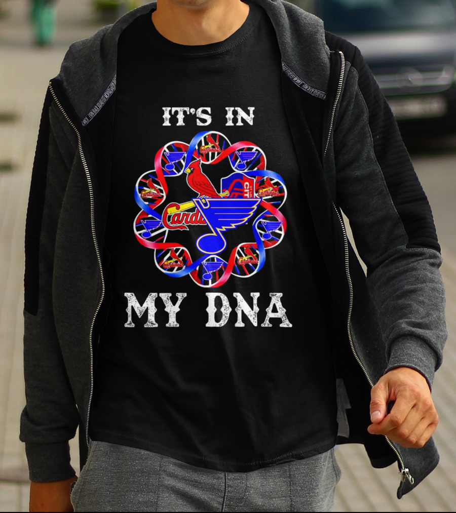 It's In My DNA St Louis City SC Cardinals Blues T-Shirt