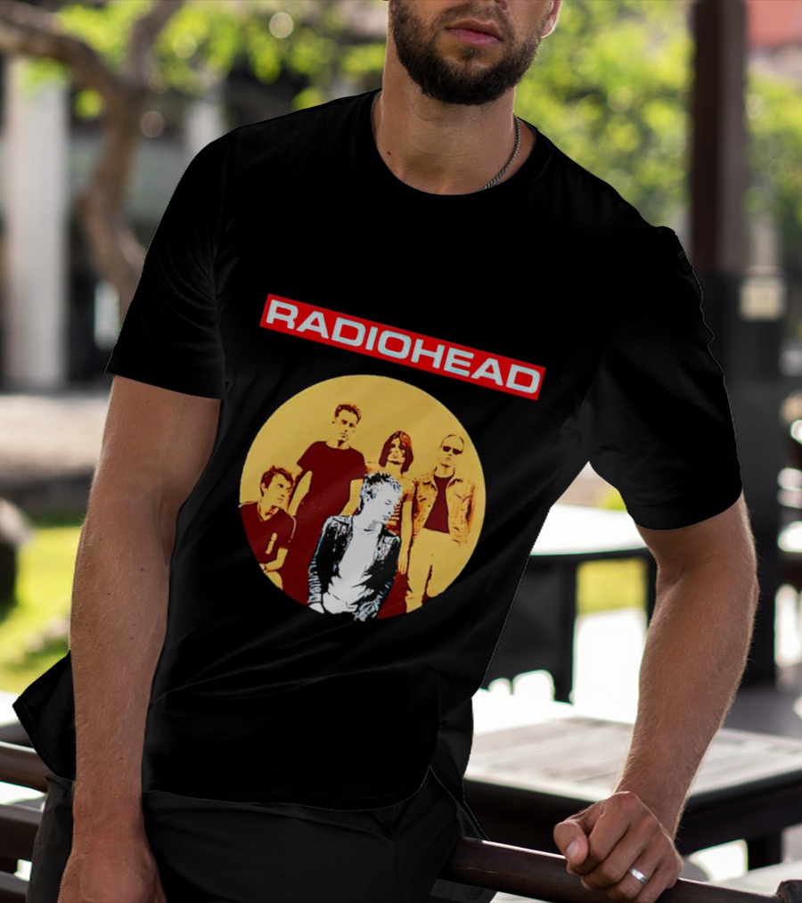 RADIOHEAD Band Members Vintage Circle T-Shirt