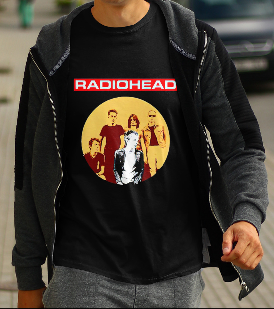 RADIOHEAD Band Members Vintage Circle T-Shirt