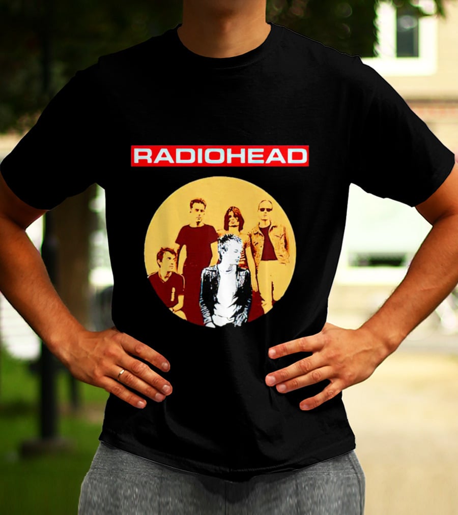 RADIOHEAD Band Members Vintage Circle T-Shirt