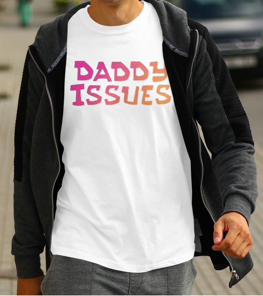 Daddy Issues Gradient Text T-Shirt