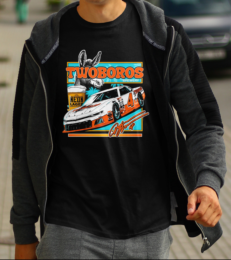 Twoboros Brewery Neon Lager Racing Car 4 T-Shirt
