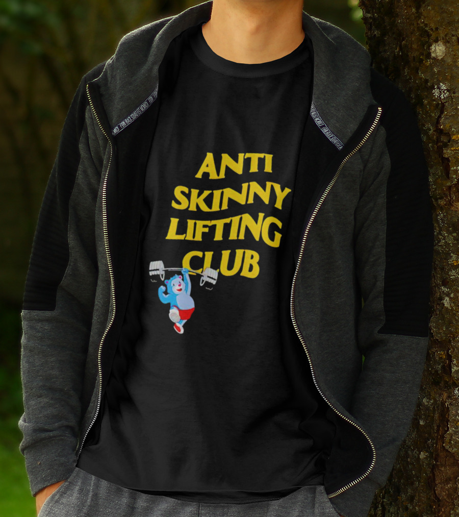 Anti-Skinny Lifting Club Bear Weightlifting T-Shirt