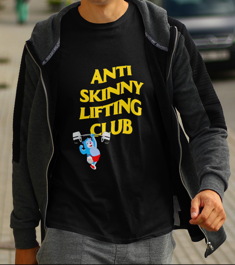 Anti-Skinny Lifting Club Bear Weightlifting T-Shirt