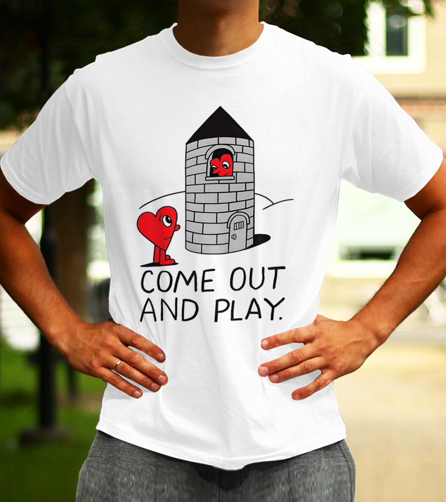 Come Out And Play Heart Characters By Tower T-Shirt