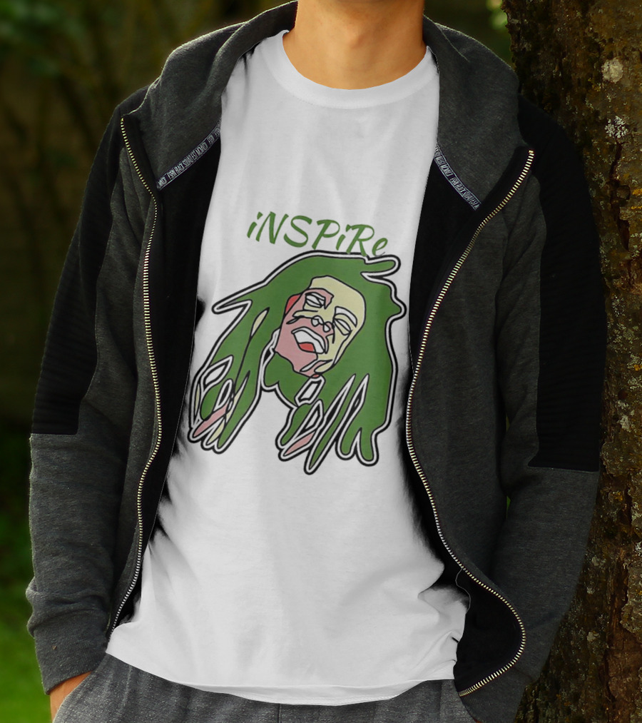 Bob Marley Inspire INSPiRe Green Hair T-Shirt