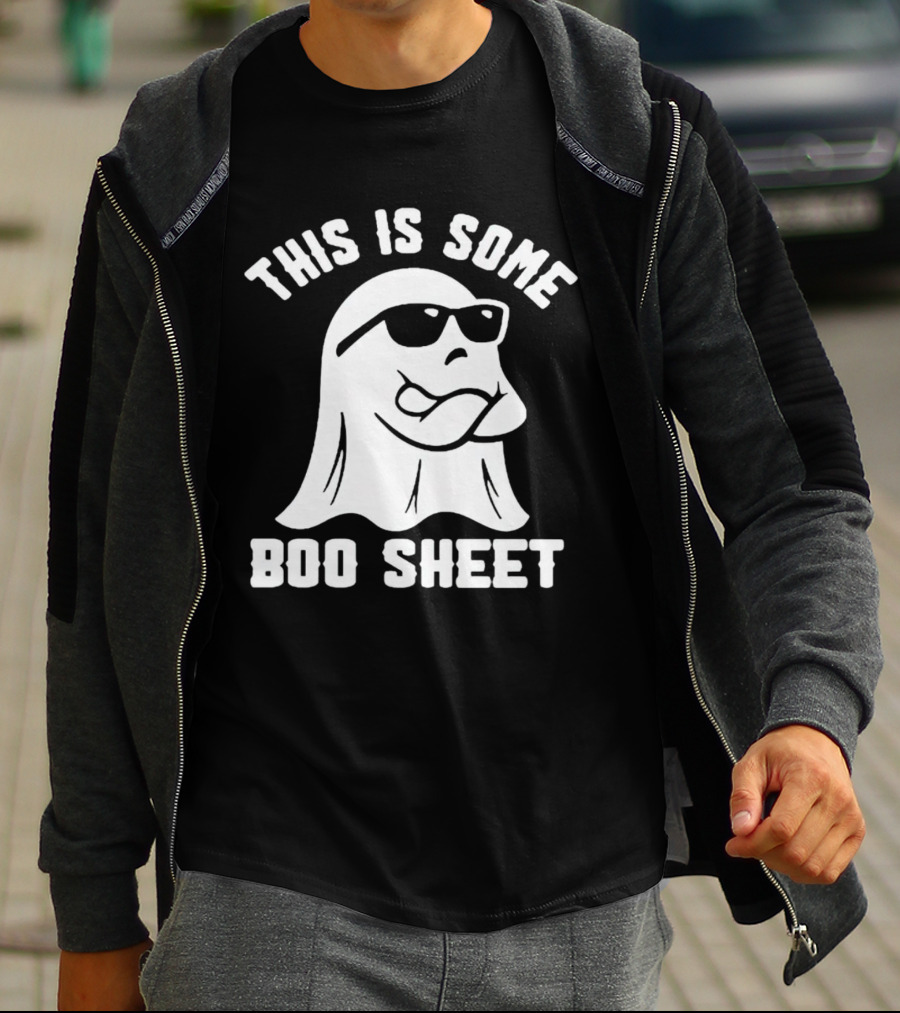 This Is Some Boo Sheet Halloween Ghost Wearing Sunglasses T-Shirt
