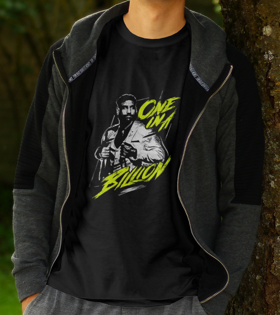 One In A Billion Satnam Singh Stylin’ Retro Vibe With Bold Neon Text T-Shirt