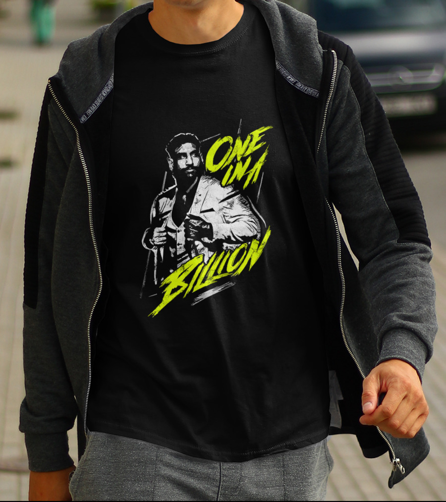 One In A Billion Satnam Singh Stylin’ Retro Vibe With Bold Neon Text T-Shirt