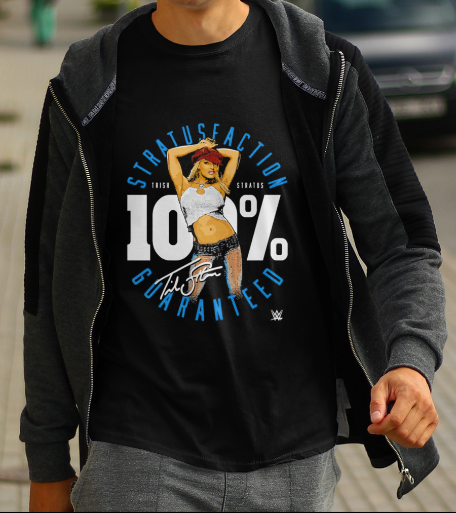 Trish Stratus 100 Percent Stratusfaction Guaranteed WWE Signature T-Shirt