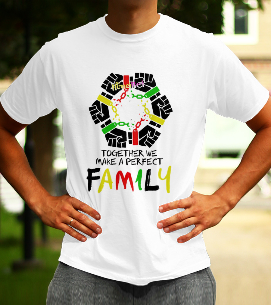 Together We Make A Perfect Family Honci Rei Chain Fists T-Shirt