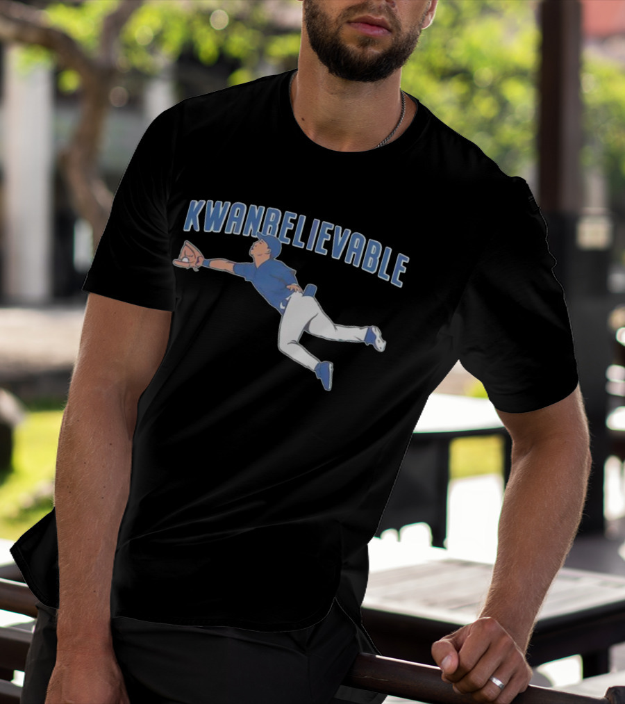 Cleveland Guardians Steven Kwan Kwan Believable Baseball Catch T-Shirt