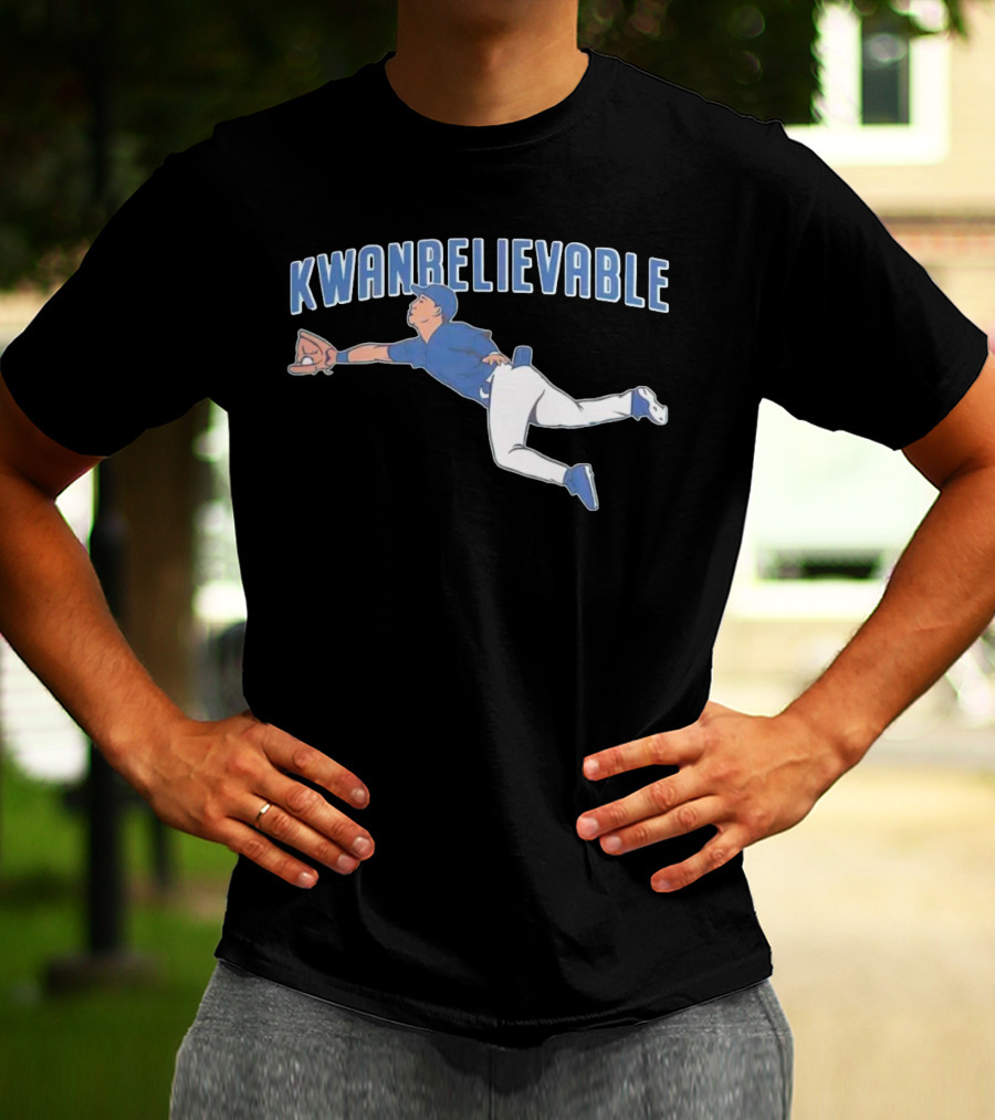 Cleveland Guardians Steven Kwan Kwan Believable Baseball Catch T-Shirt