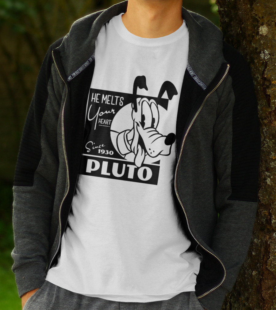 Pluto He Melts Your Heart Since 1930 T-Shirt