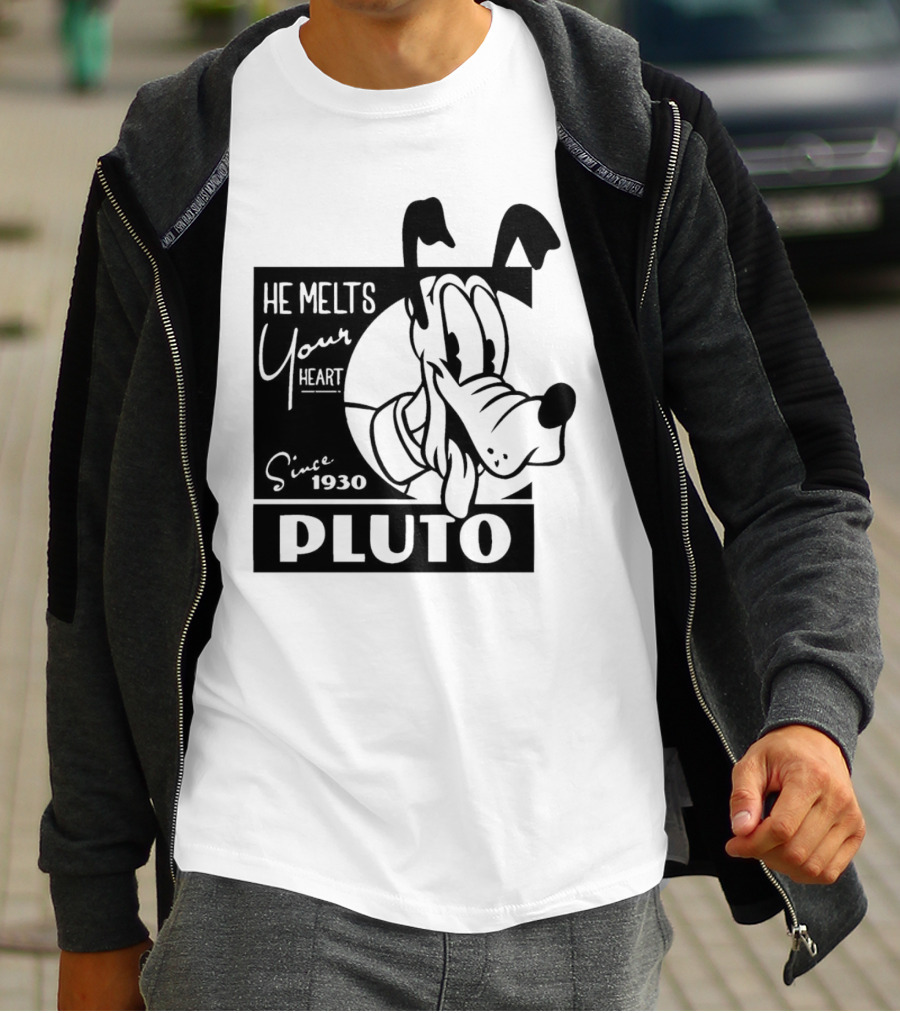 Pluto He Melts Your Heart Since 1930 T-Shirt