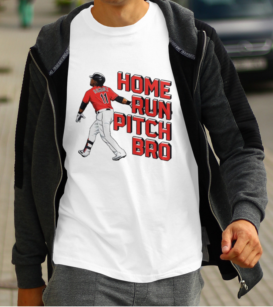Jose Ramirez 11 Home Run Pitch Bro T-Shirt