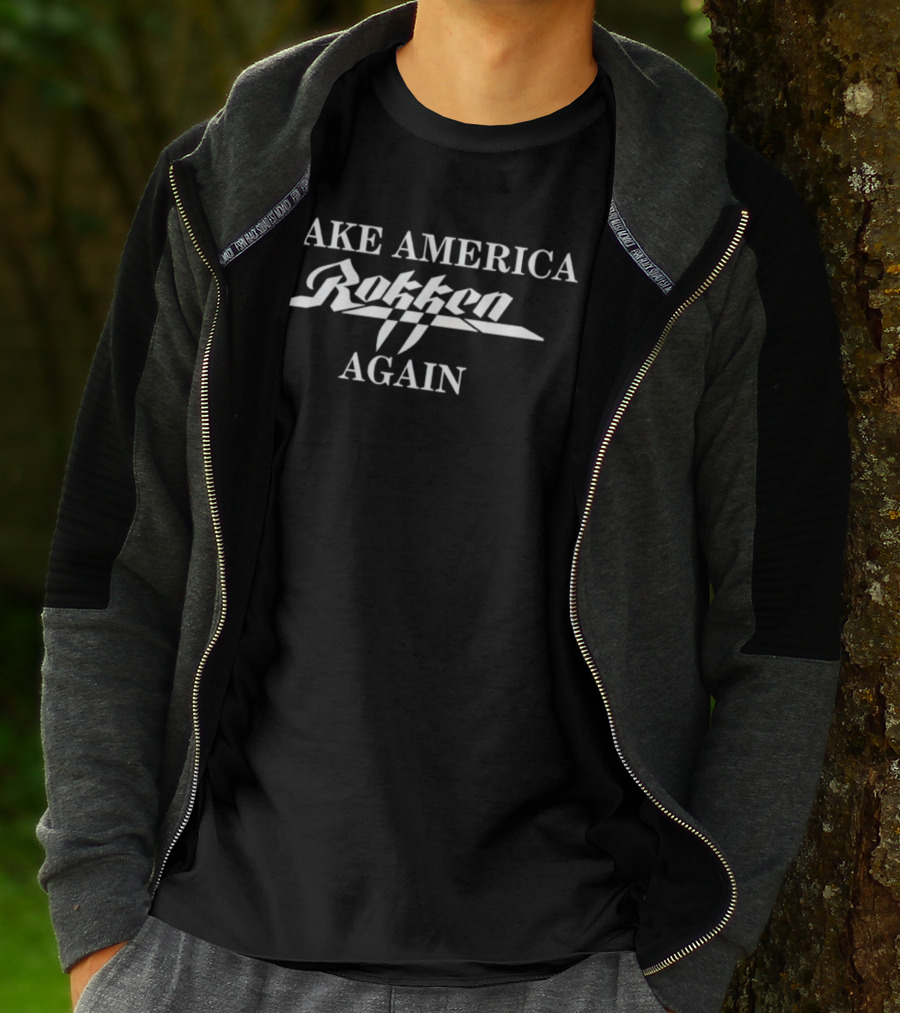 Make America Rokken Again Dokken Style Retro Rock T-Shirt
