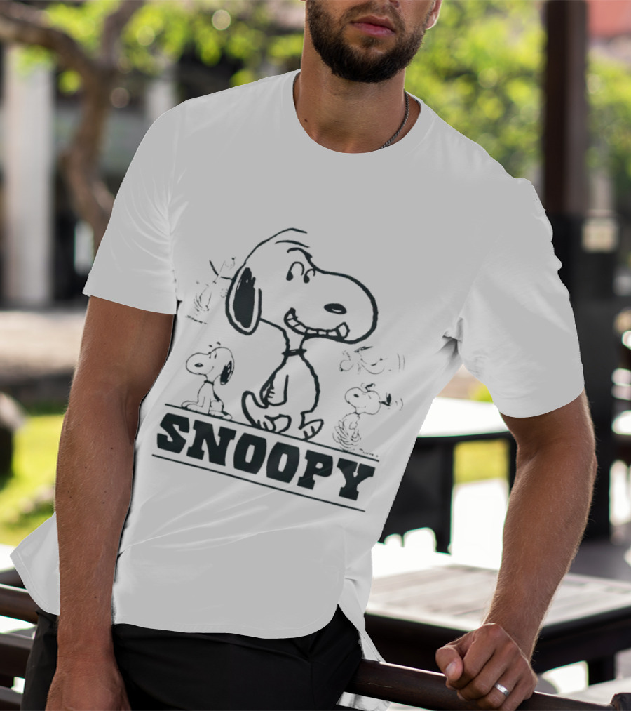 Peanuts Snoopy Sketch Montage T-Shirt