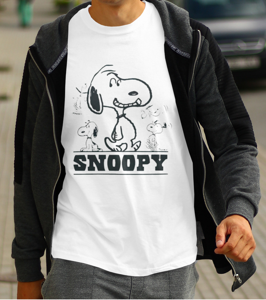 Peanuts Snoopy Sketch Montage T-Shirt