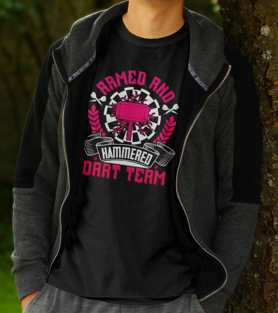 Armed And Hammered Dart Team Hammer Laurel T-Shirt