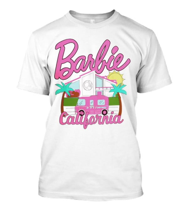 Barbie Dreamhouse California Camper With Palm Trees And Sun T-Shirt