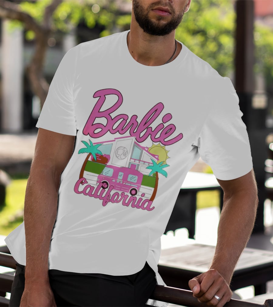 Barbie Dreamhouse California Camper With Palm Trees And Sun T-Shirt