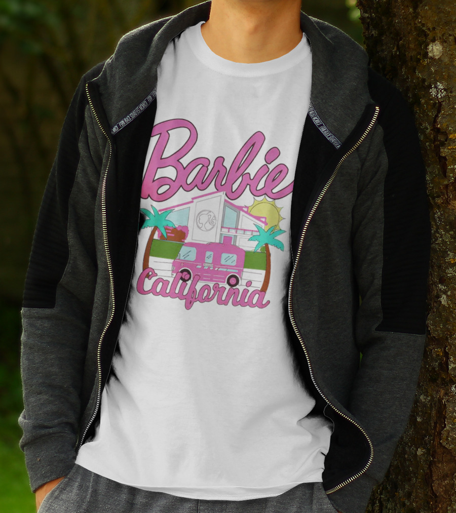 Barbie Dreamhouse California Camper With Palm Trees And Sun T-Shirt