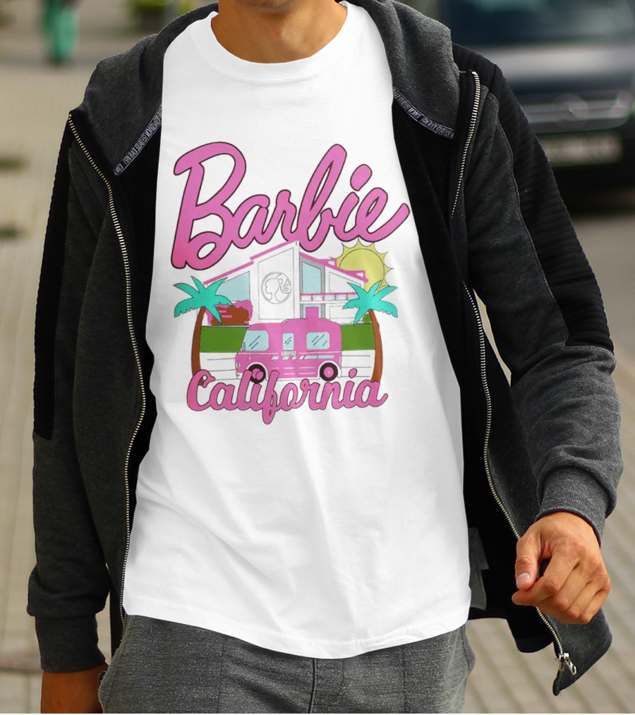 Barbie Dreamhouse California Camper With Palm Trees And Sun T-Shirt