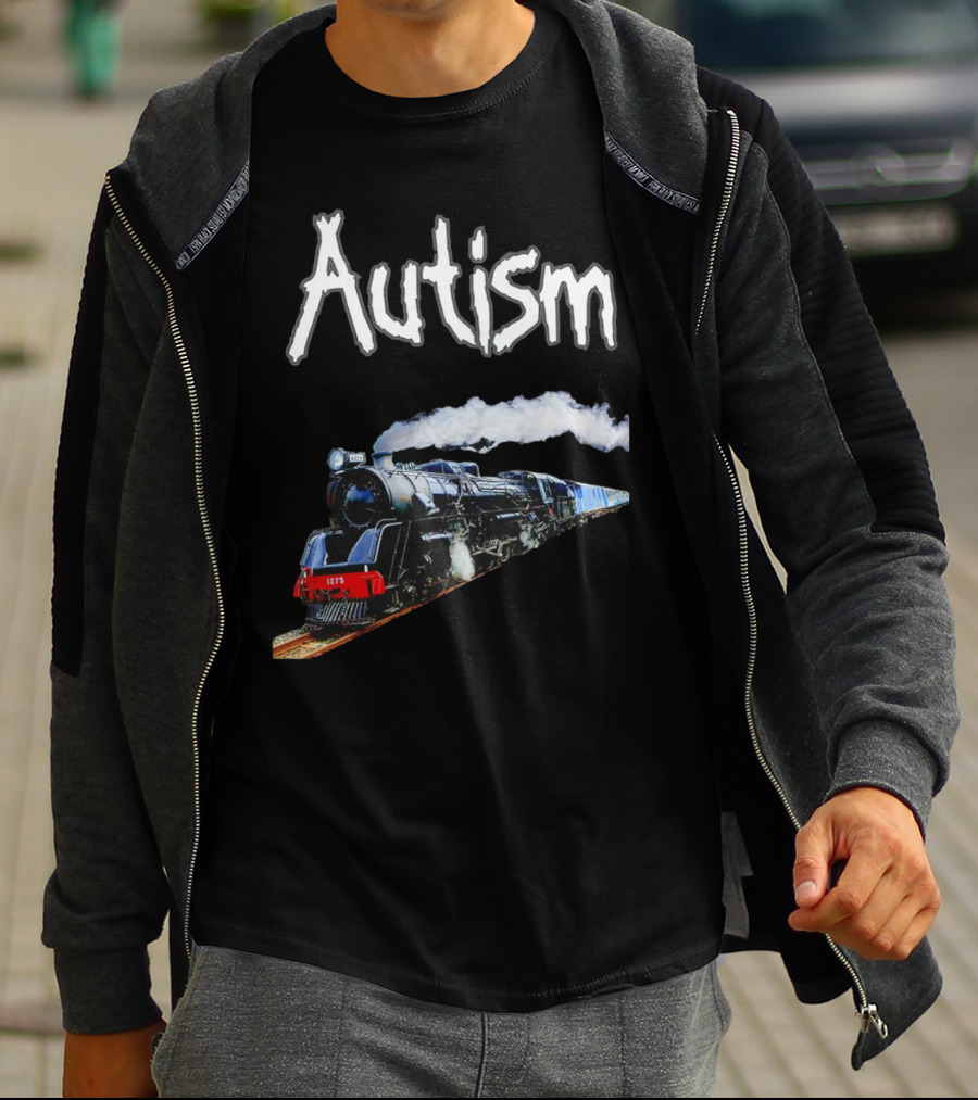 Autism Locomotive Journey 1275 Steam Engine T-Shirt
