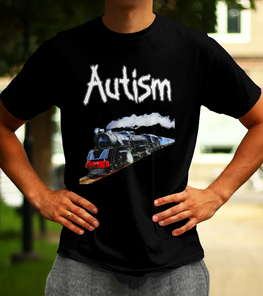 Autism Locomotive Journey 1275 Steam Engine T-Shirt