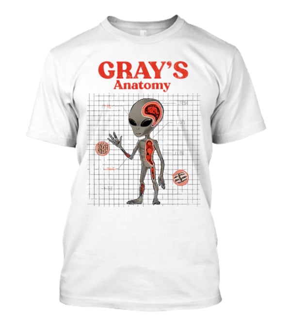 GRAY'S Anatomy Little Gray Man Vintage Kaiju T-Shirt