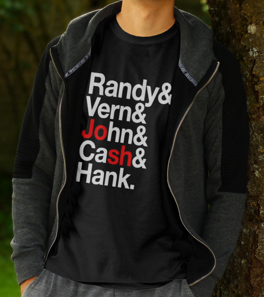 Randy Vern John Cash Hank Country Music Icons T-Shirt