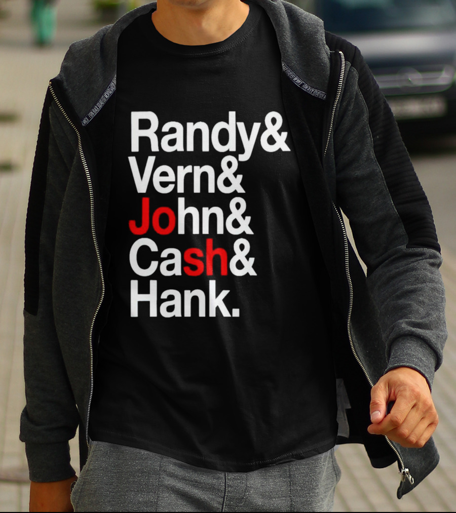 Randy Vern John Cash Hank Country Music Icons T-Shirt
