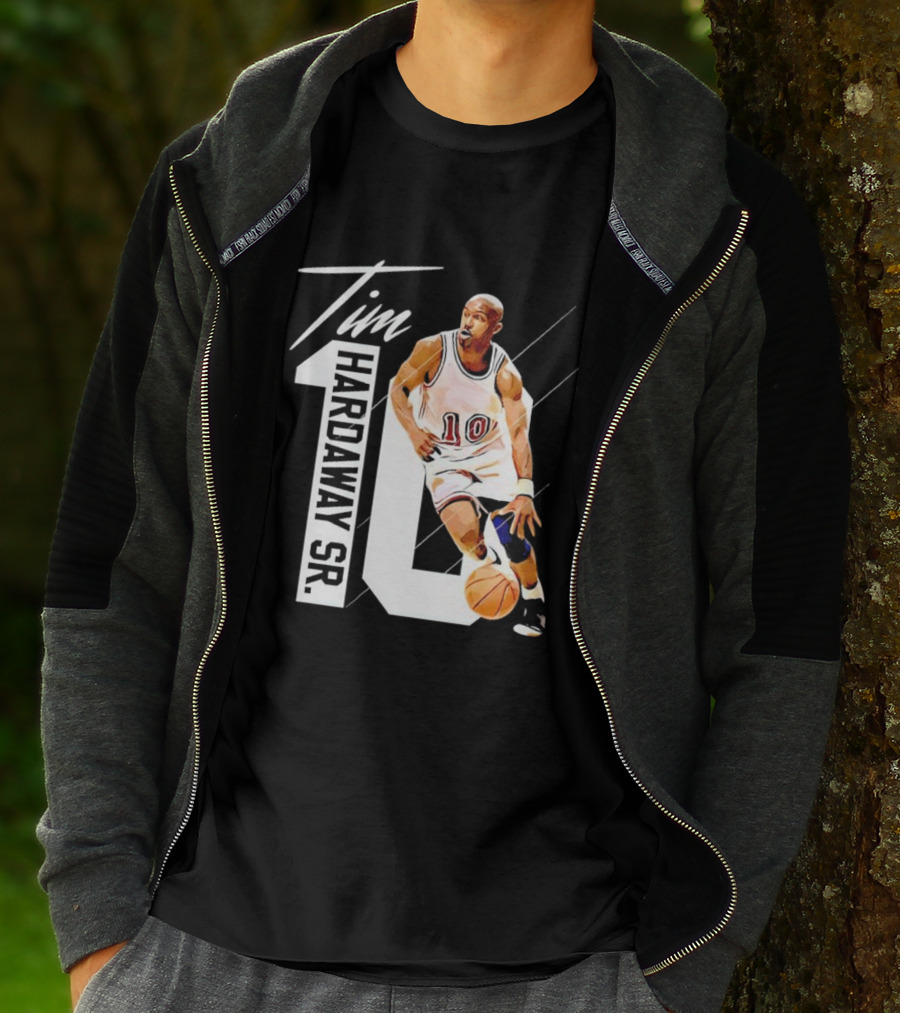 Tim Hardaway Sr. Basketball Number 10 Michigan Player T-Shirt