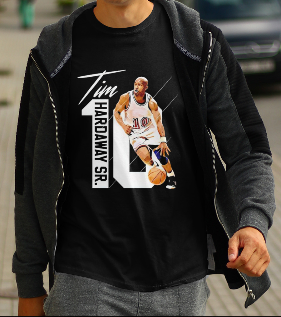 Tim Hardaway Sr. Basketball Number 10 Michigan Player T-Shirt