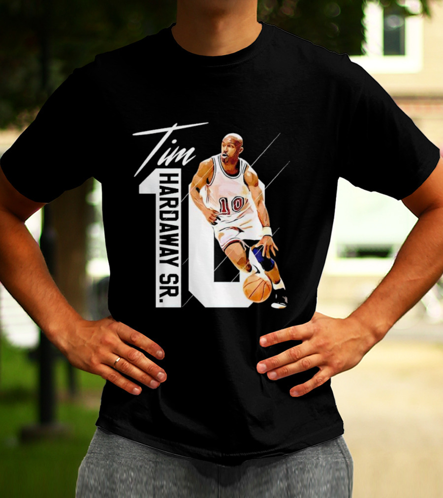Tim Hardaway Sr. Basketball Number 10 Michigan Player T-Shirt