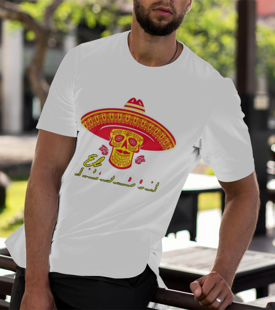 El Travedor Skull Sombrero Kansas City Football T-Shirt